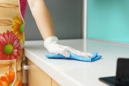Steam carpet cleaning equipment used in a Brent home living room