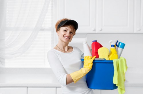 Professional carpet deep cleaning in a Brent property with hot water extraction