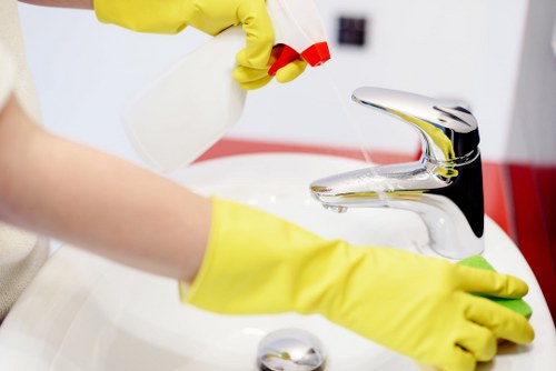 Deep carpet cleaning equipment prepared for a flat or rental property in Brent