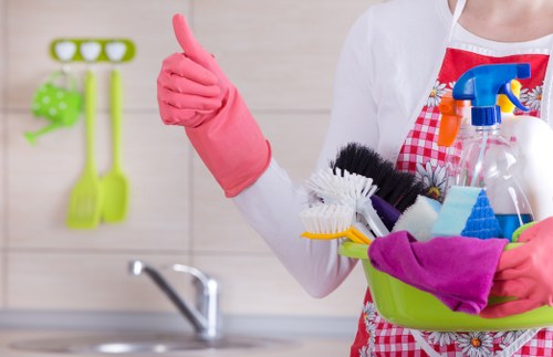 Local Brent cleaner preparing a flat for a one-time deep clean