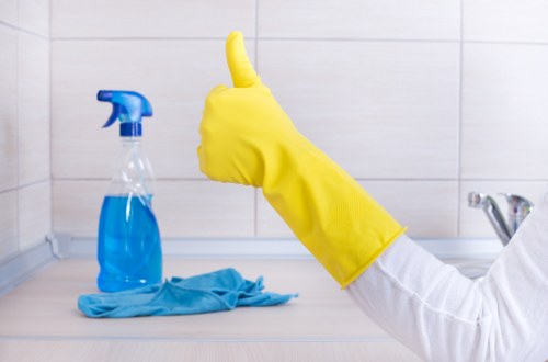 Local Brent cleaning team working in a property